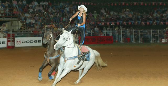 Sadie Roman Riding on TeeJay and Tink in Mount Vernon Texas
