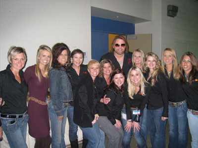 Chicks and RFD TV Staff with James Otto